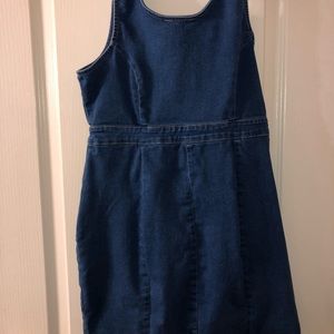 Denim mini dress
